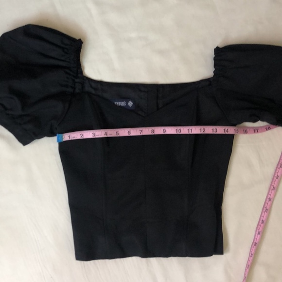 Vintage Carré Paris Black Boned Off the Shoulder Top - Picture 16 of 16